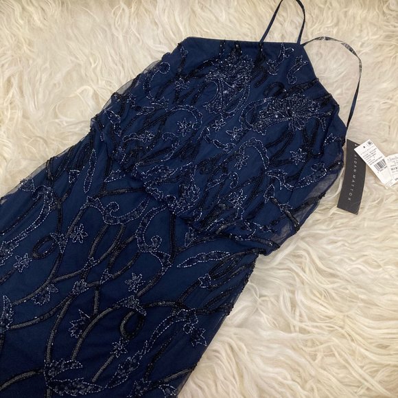 AIDAN MATTOX Halterneck Mini Dress - Picture 7 of 10